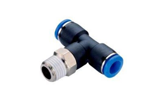 Plastic pneumatic fittings Male Branch Tee G thread