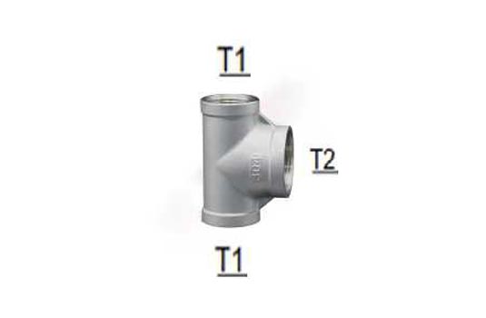 Reducing Tee S-B-S DF-02L-1/2"-3/4"-1/2"